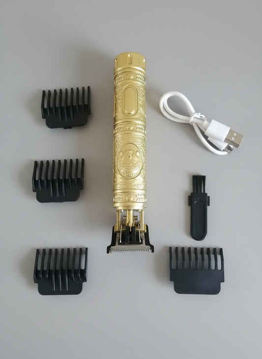 Tondeuse de Précision – Lame en T Ultra-Affûtée avec Batterie USB