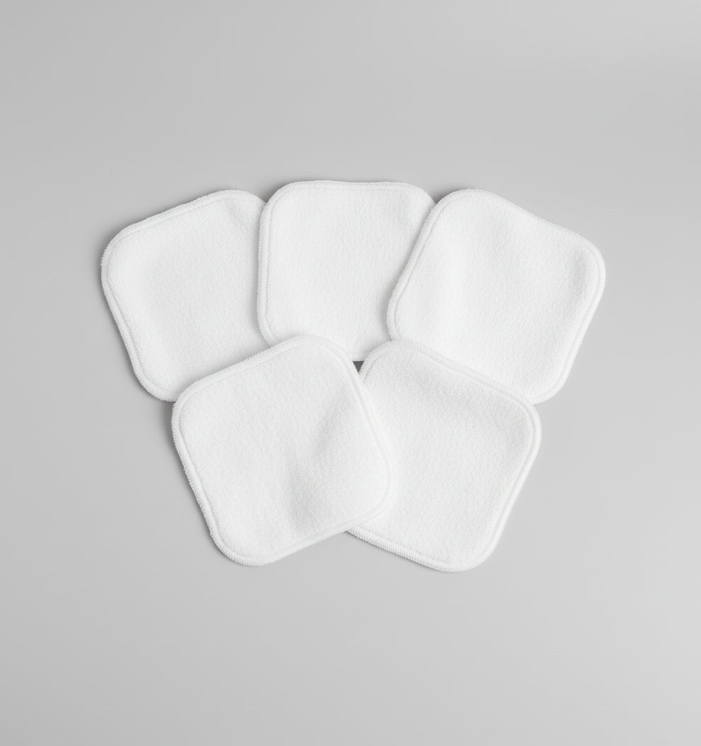 Disques démaquillants en coton – Lot de 10 (Ronds ou Carrés)