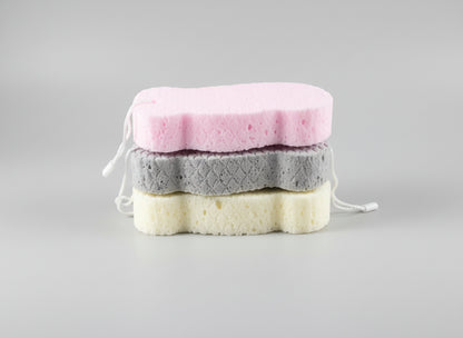 Éponges Exfoliantes 3D Réutilisables – Lot de 3 Couleurs