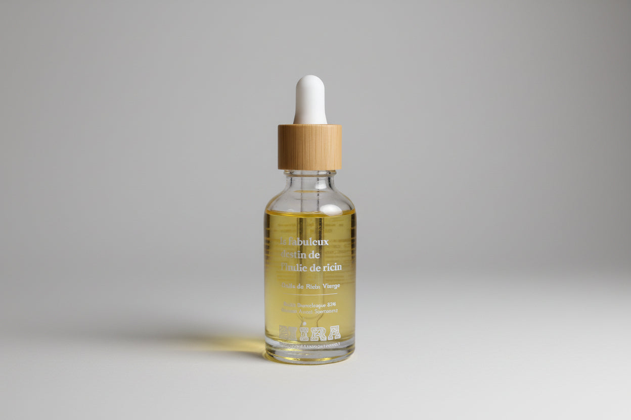 Huile de Ricin Pure – Soin Naturel pour Cheveux, Cils et Peau